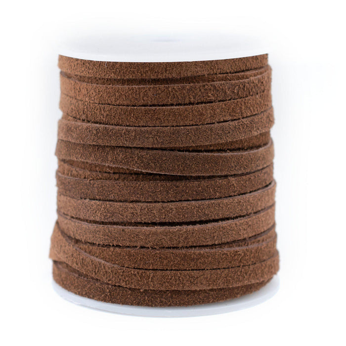5.0mm Brown Flat Suede Leather Cord (75ft) — The Bead Chest